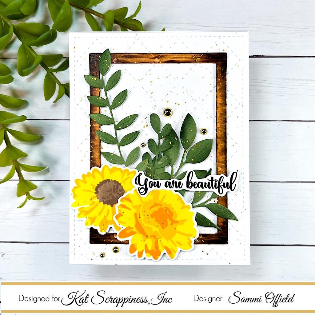 A2 Quilted Background Die