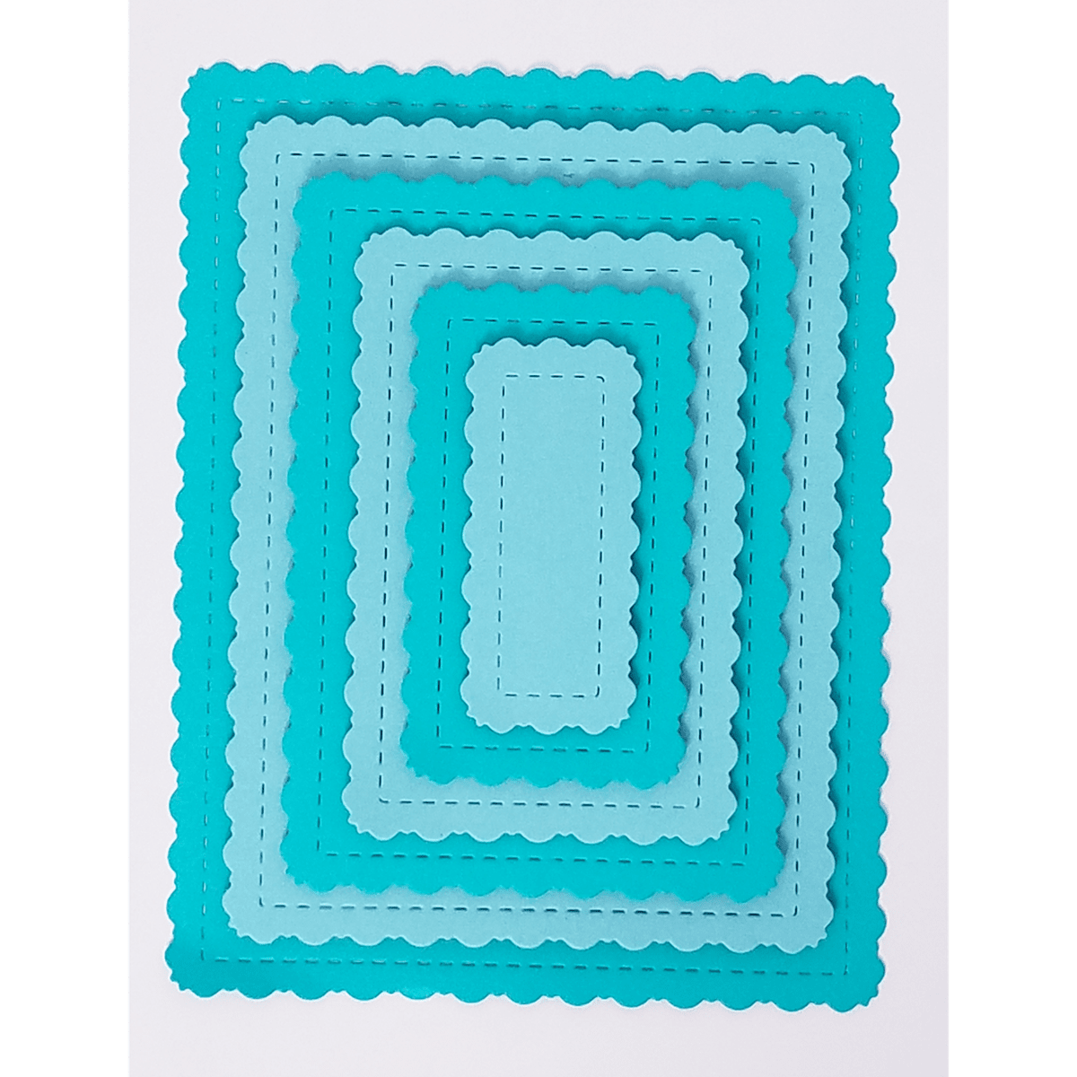 Stitched Fancy Scalloped Rectangle Dies by Kat Scrappiness - Kat Scrappiness