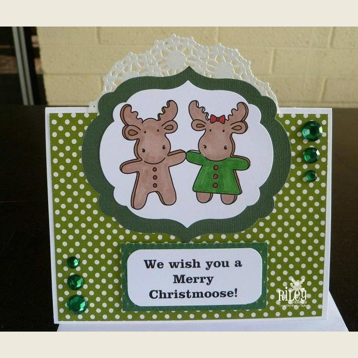 Gingerbread Riley & Sophie Cling Stamp by Riley & Co