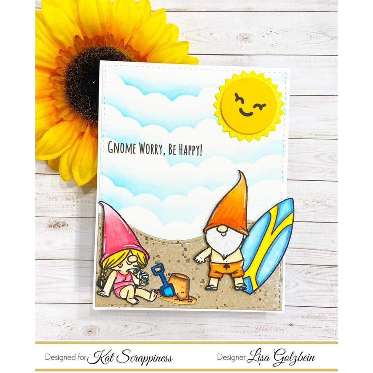 Summer Gnome Stamp Set by Kat Scrappiness - Kat Scrappiness