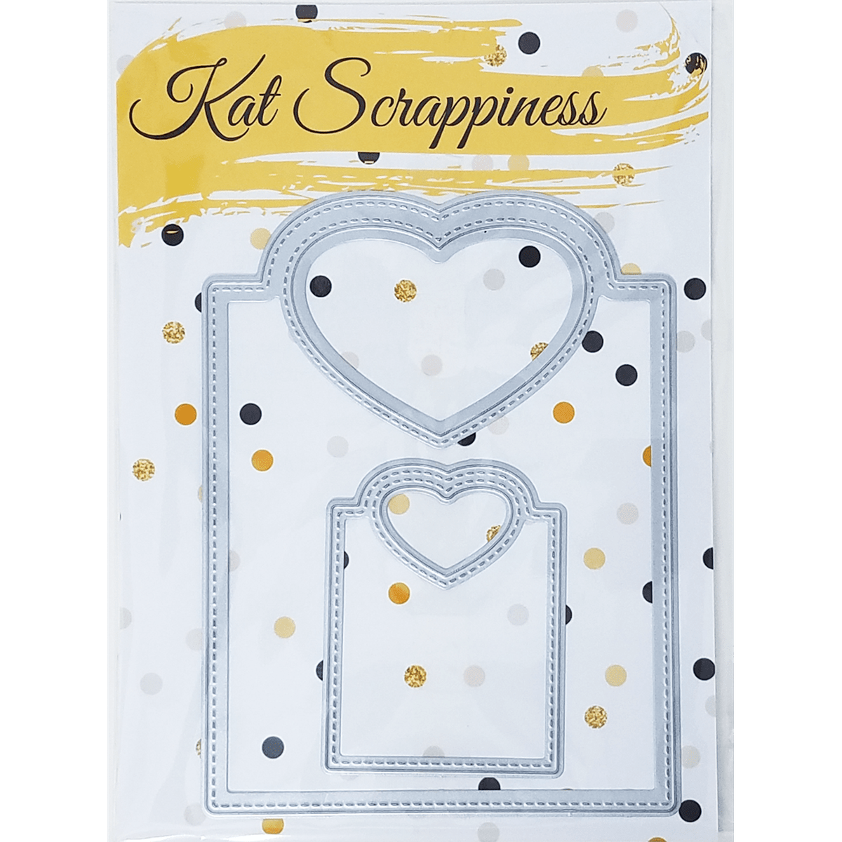 Stitched Heart Tags Dies by Kat Scrappiness - Kat Scrappiness
