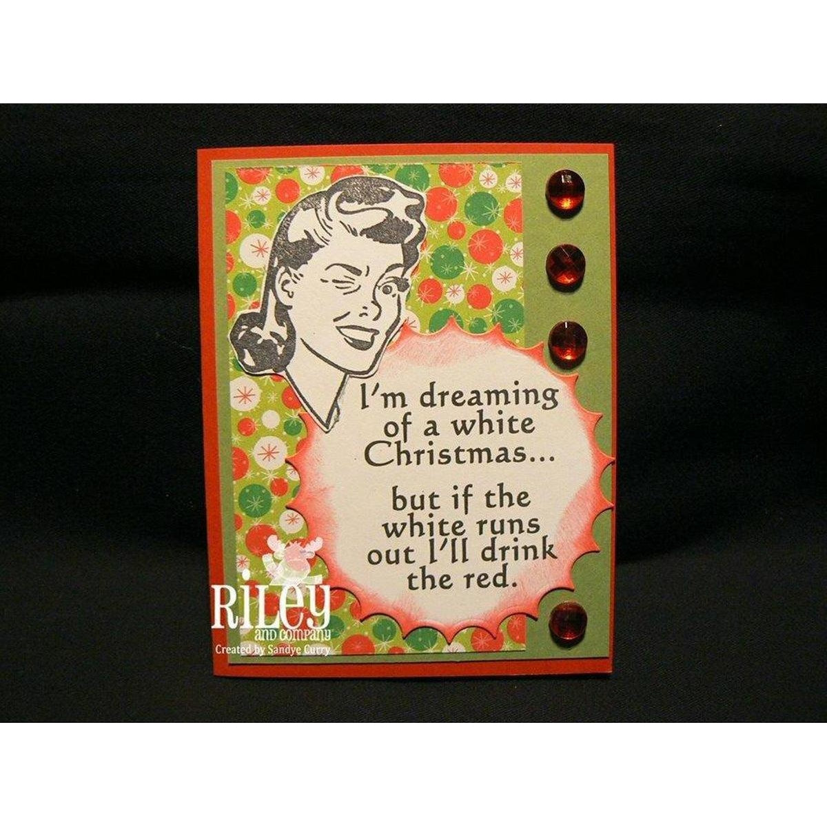 White Christmas Stamp by Riley & Co