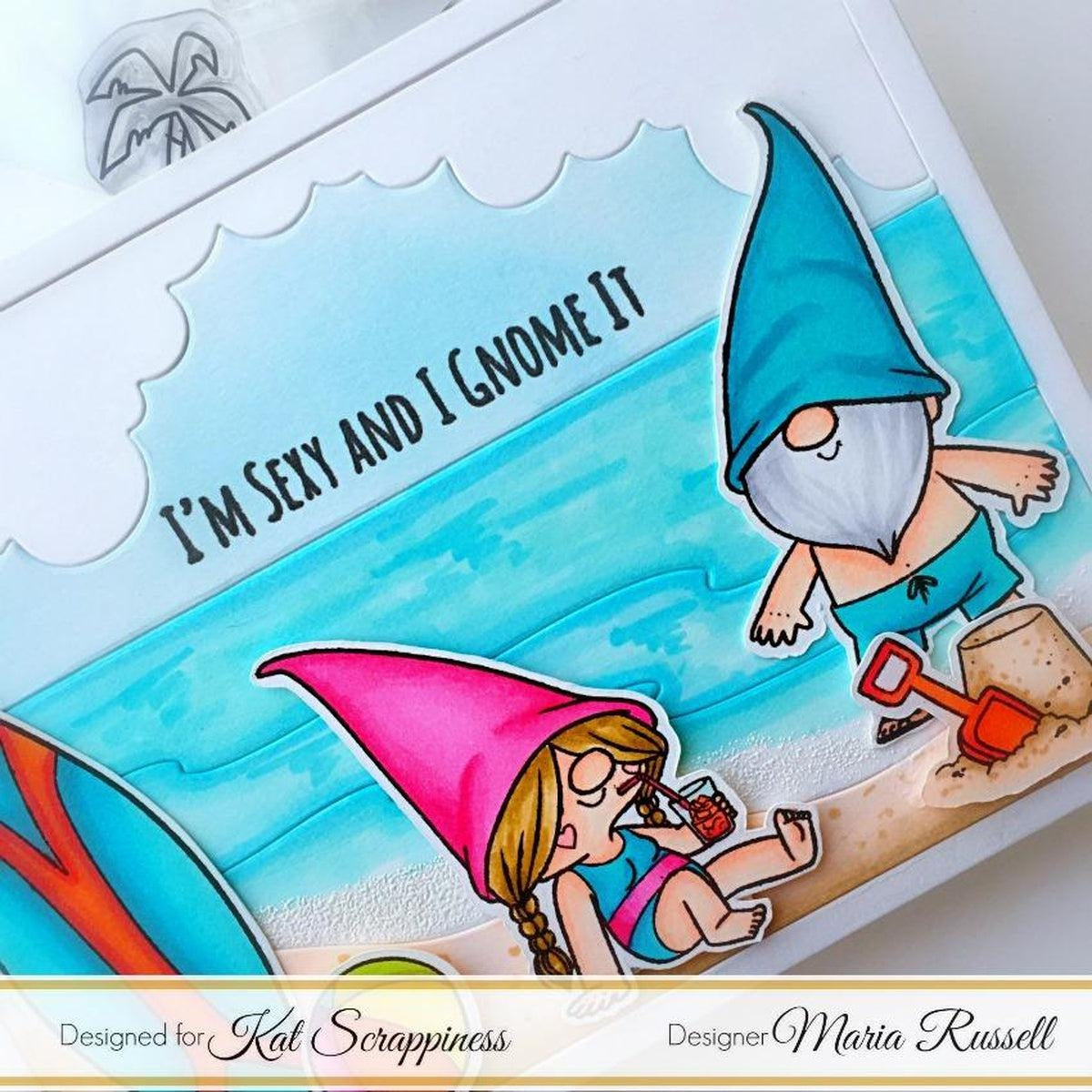 Summer Gnome Stamp Set by Kat Scrappiness - Kat Scrappiness