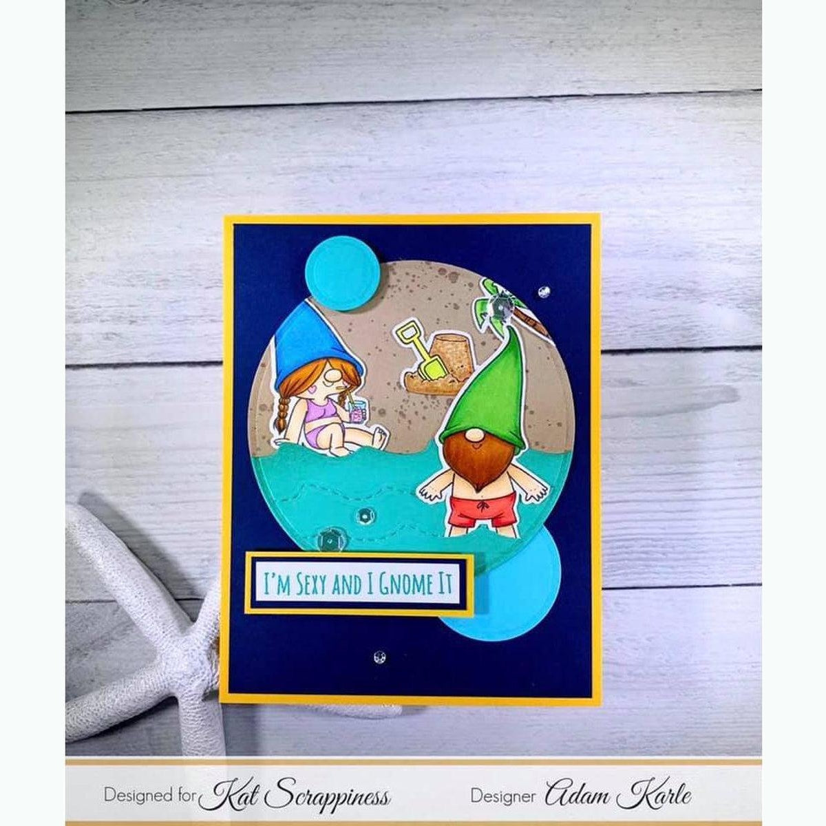 Summer Gnome Stamp Set by Kat Scrappiness - Kat Scrappiness
