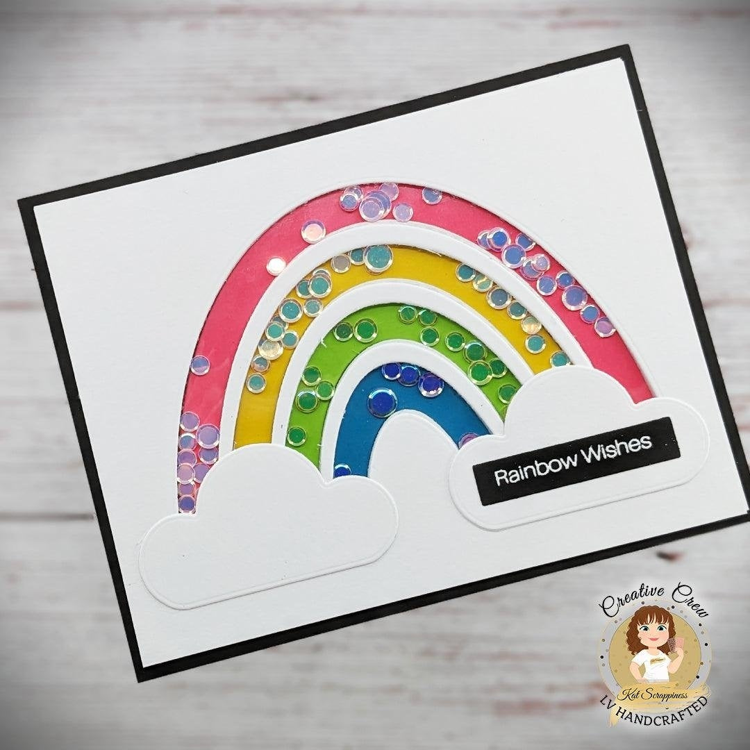 Confetti Party Rainbow Craft Dies