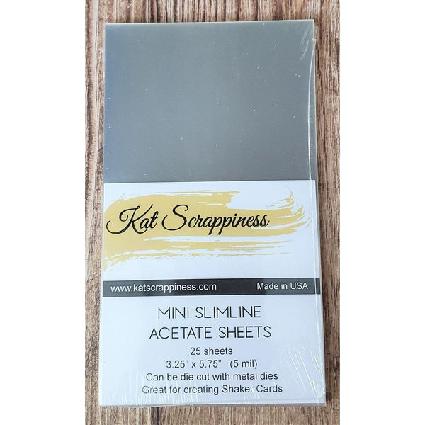 Mini Slimline Acetate Sheets - 25k - Kat Scrappiness