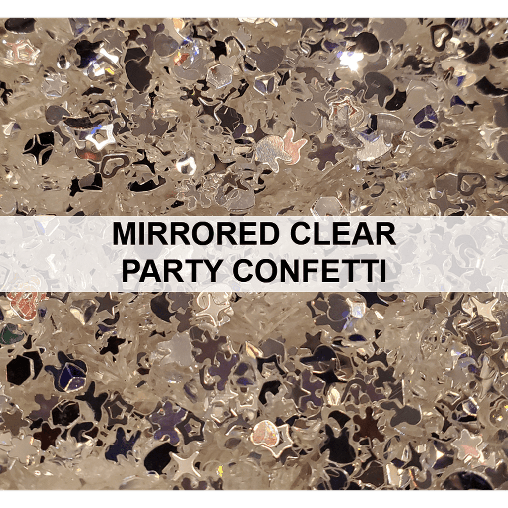 Mirrored Clear Party Confetti - Sequins - Kat Scrappiness