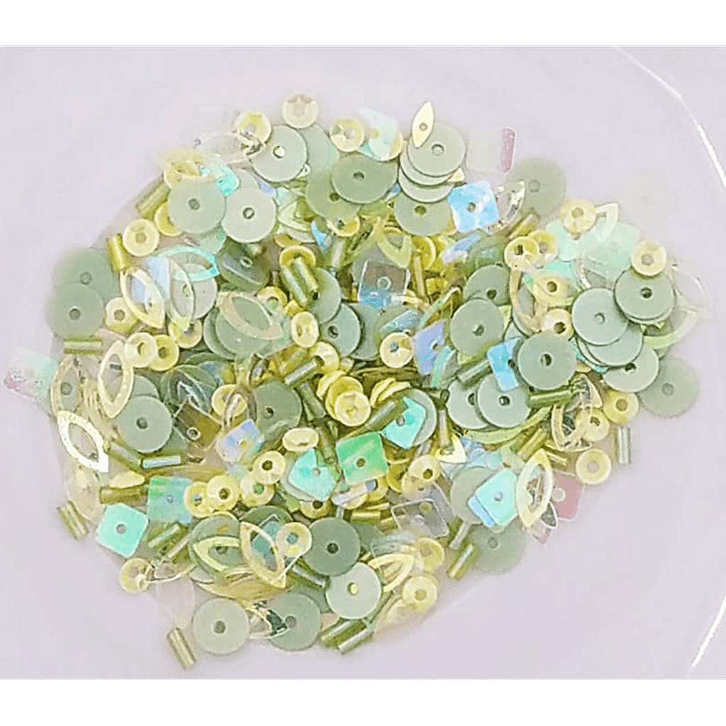Spring Leaves Sequin Mix - Kat Scrappiness
