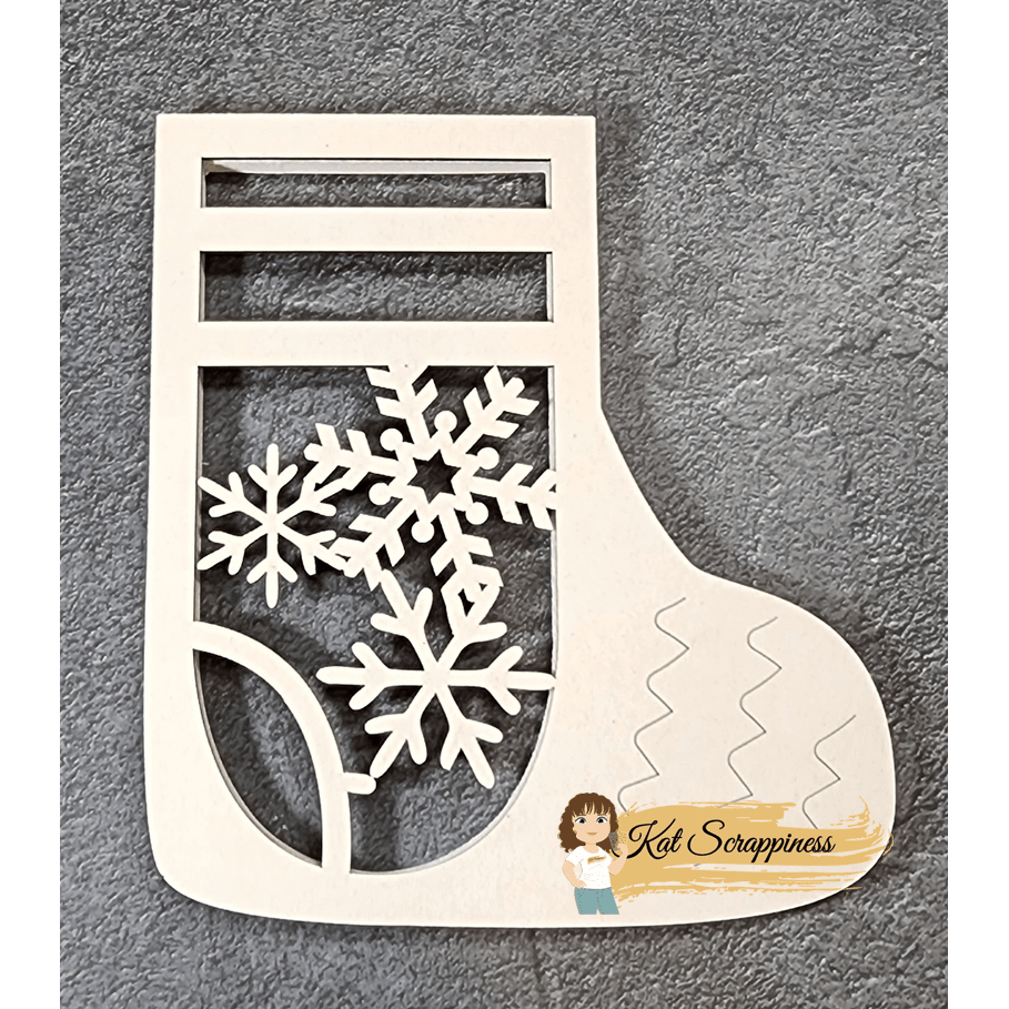 Christmas Stocking Shaker Card Kit - 145