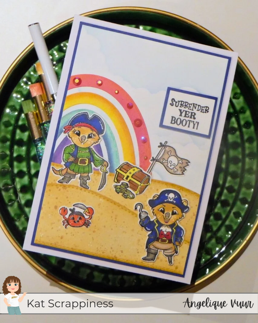 Pirate Fun on the Beach – A Playful Card with Kat Scrappiness
