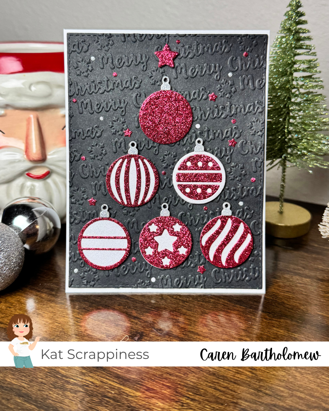 Sparkling Layered Christmas Ornaments
