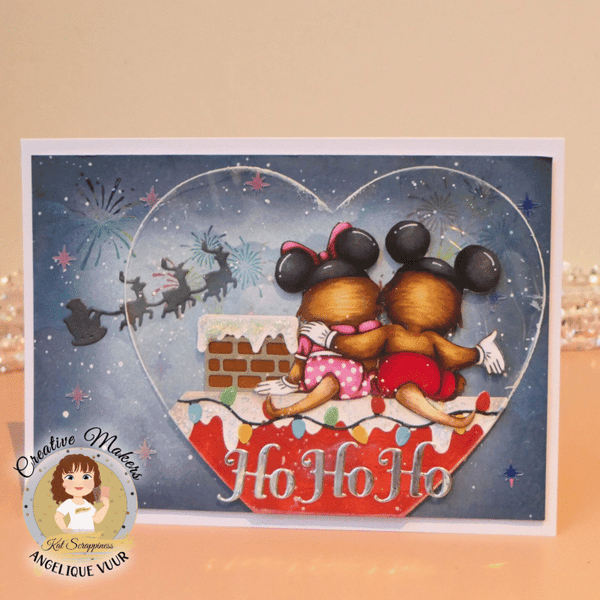 Meet the Quouses in a Christmas Sky: Handmade A7 Card Tutorial
