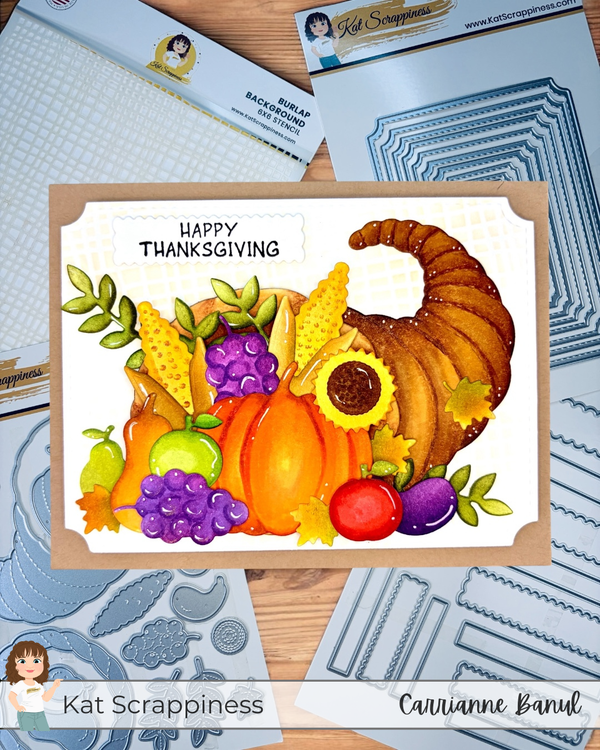 A Bountiful Thanksgiving Greeting | Kat Scrappiness