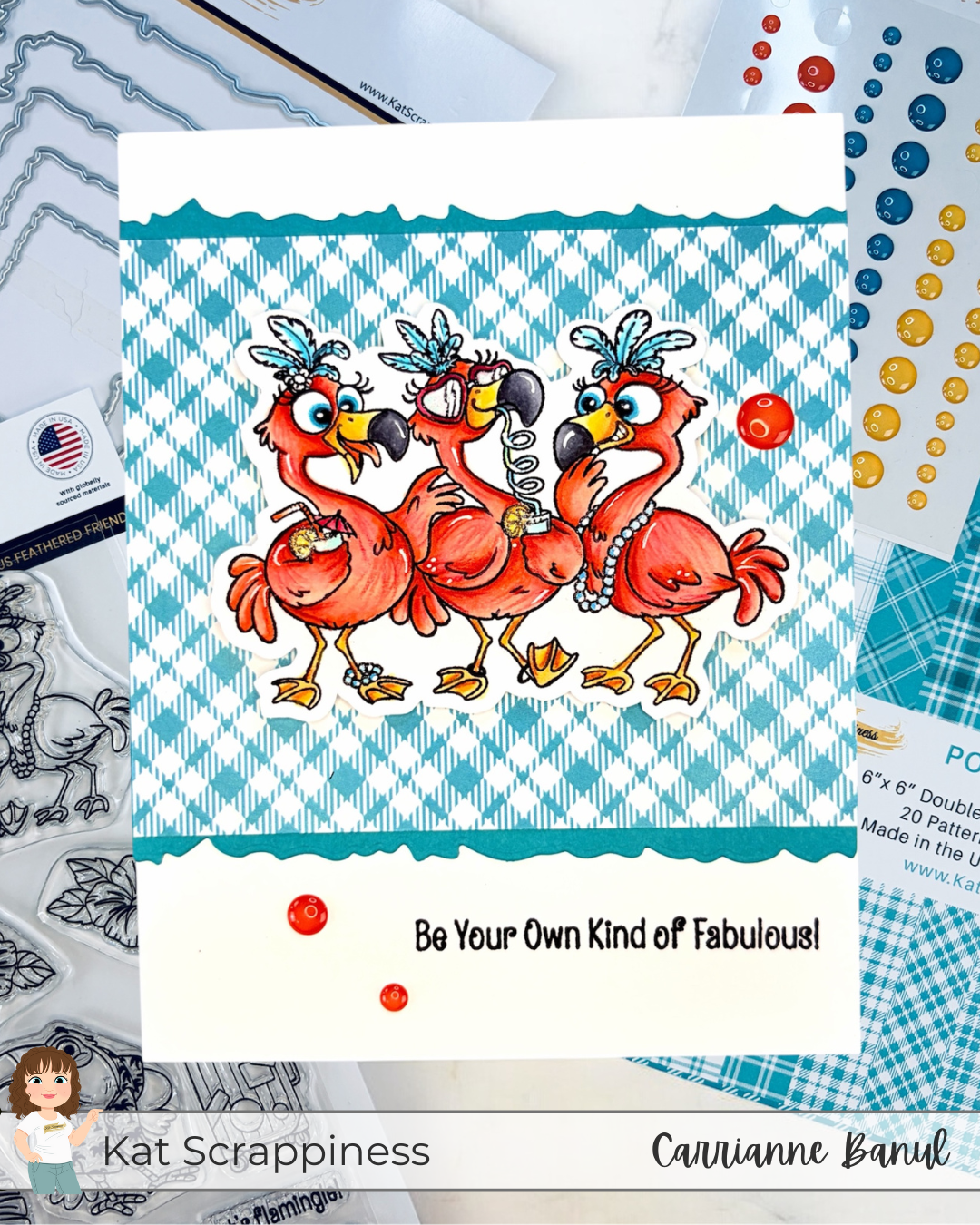 Tropical Greetings with Fabulous Feathered Friends