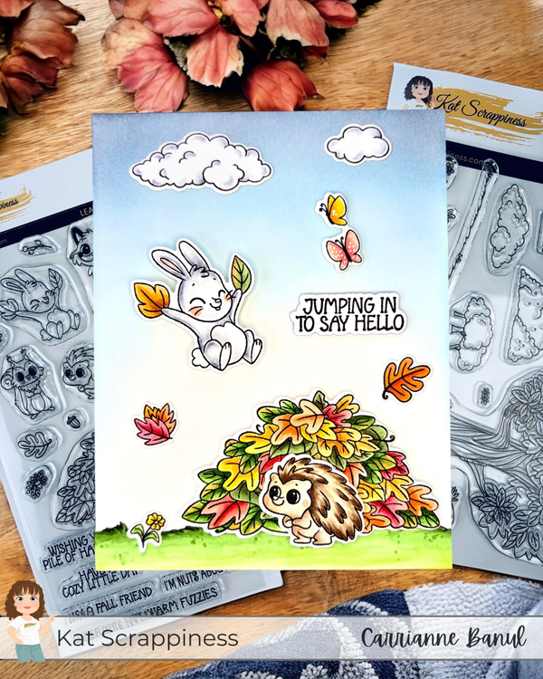 Jumping Into a Pile of Fall Fun | Kat Scrappiness