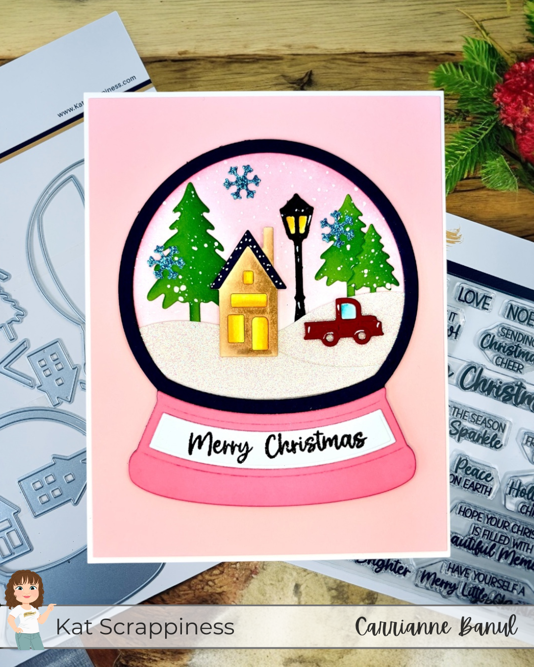 A Cozy Winter Wonderland Snow Globe Card