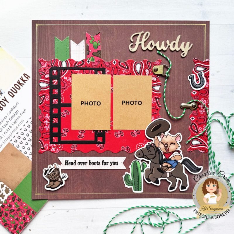 Howdy Cowboy! - A One Page Scrapbook Layout