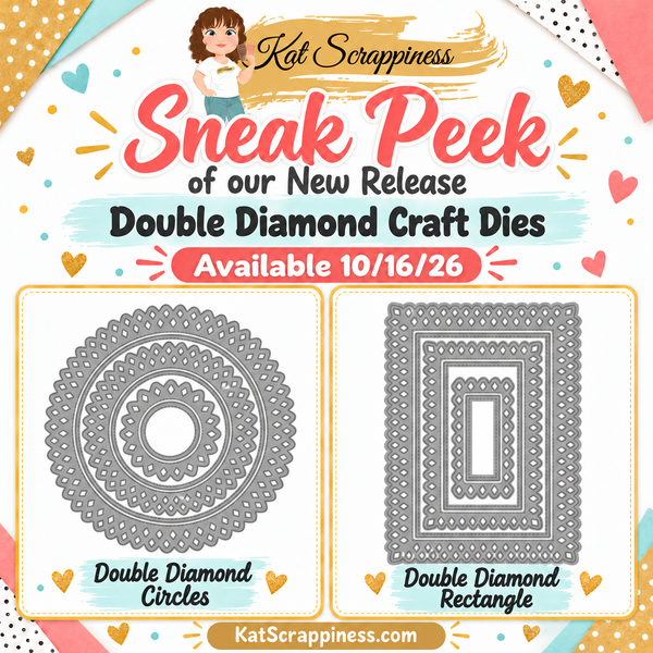 New Release Sneak Peek Day Four: Double Diamond Circle & Rectangle Craft Dies