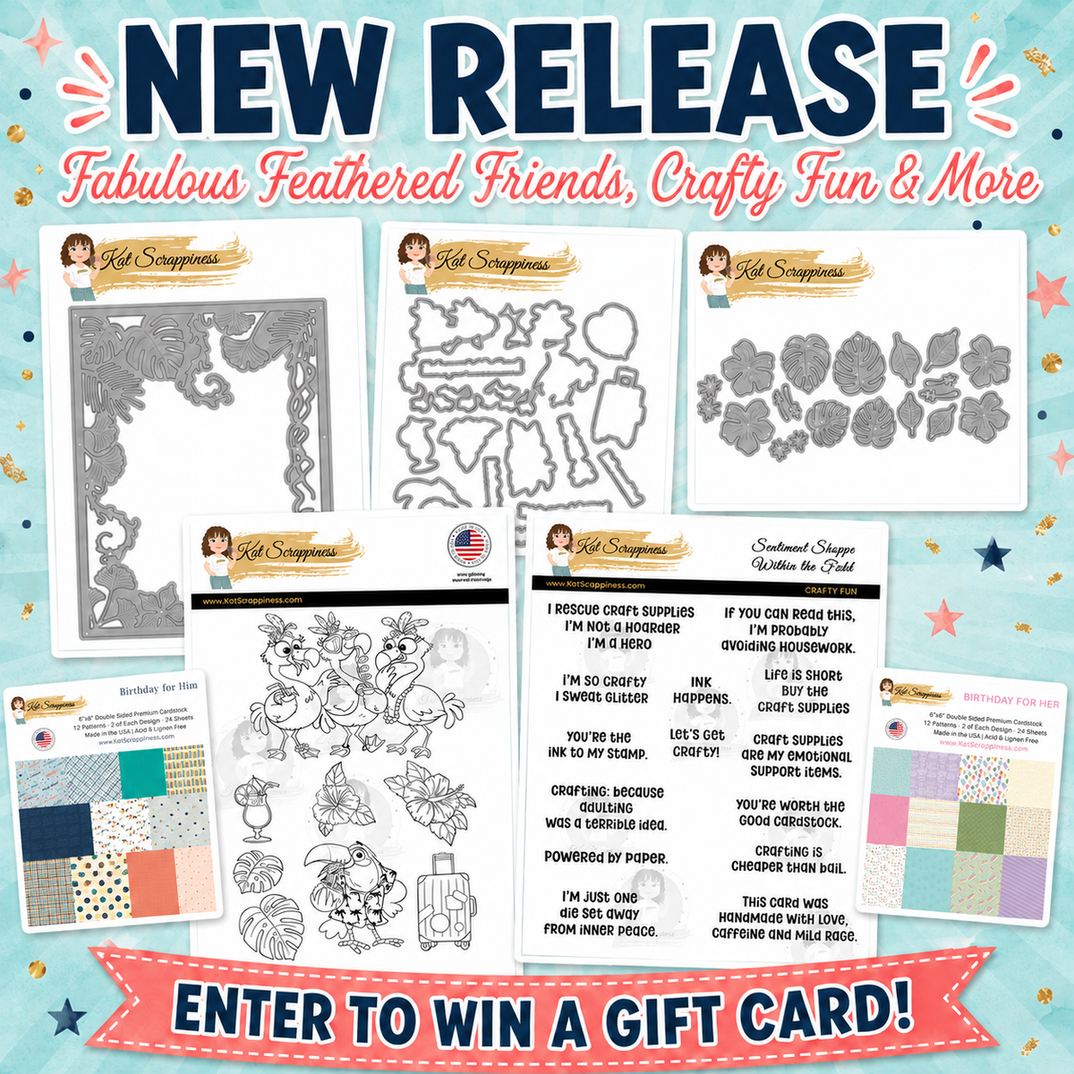New Release: Fabulous Feathered Friends, Crafty Fun & More—Enter to Win a Gift Card!