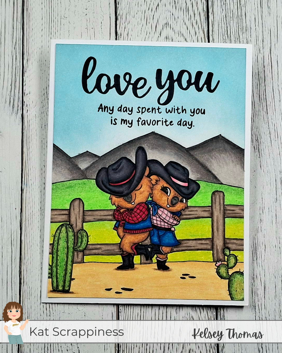 Sketchy Sundays with Kelsey! Cowboy Quokkas Friendship Card