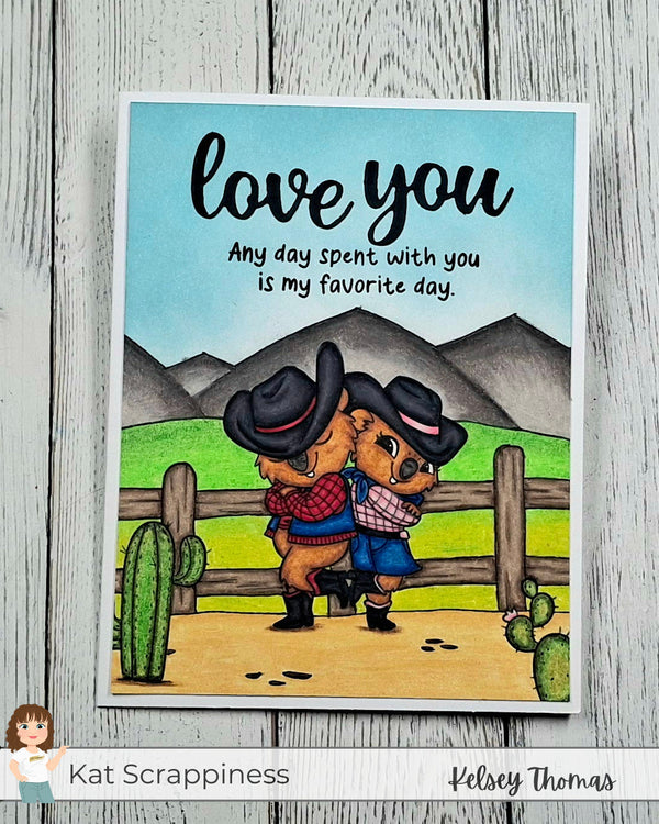 Sketchy Sundays with Kelsey! Cowboy Quokkas Friendship Card