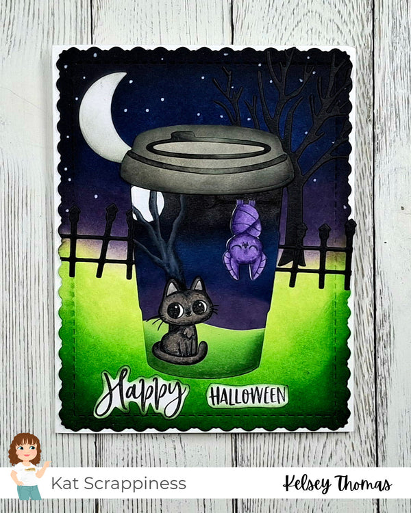 Sketchy Sundays with Kelsey! Spooky Halloween Coffee Cup