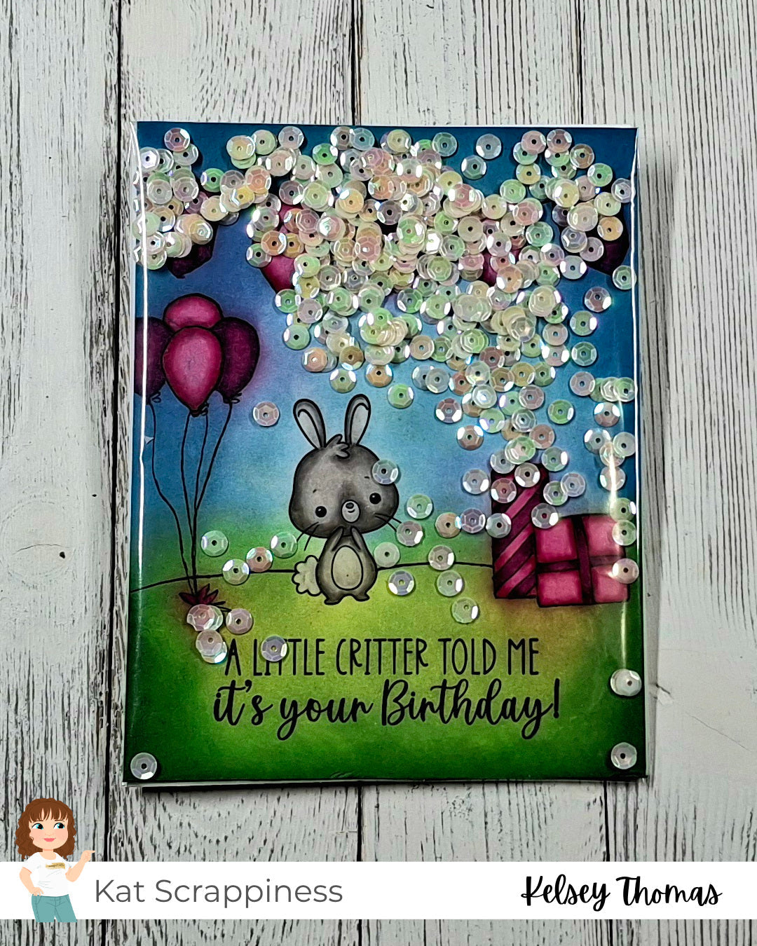 Sketchy Sundays with Kelsey! Birthday Shaker Card
