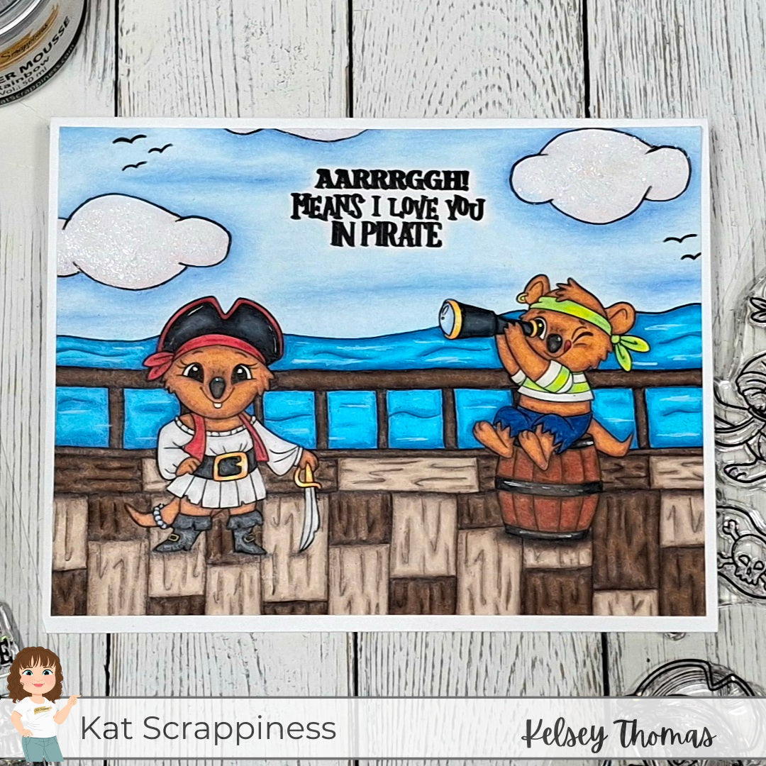 Sketchy Sundays with Kelsey! Aarrrggh! Pirate Quokka Scene