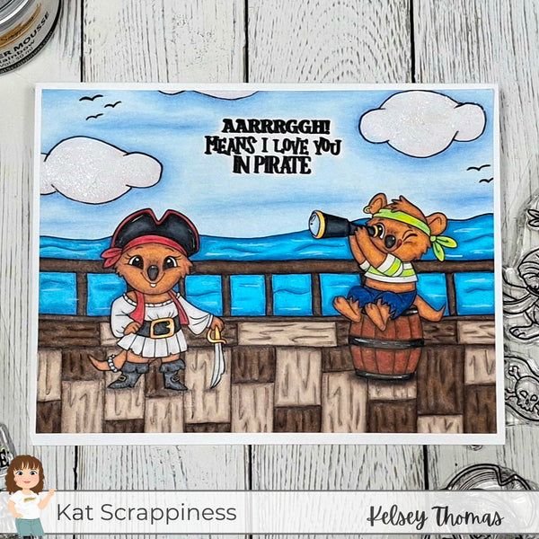 Sketchy Sundays with Kelsey! Aarrrggh! Pirate Quokka Scene