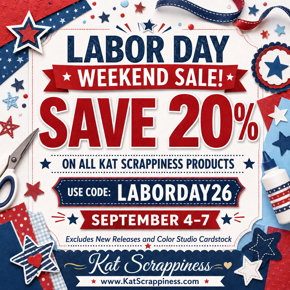 LABOR DAY SALE AT KAT SCRAPPINESS!