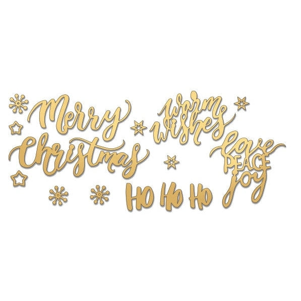 Merry Christmas Chipboard Embellishments