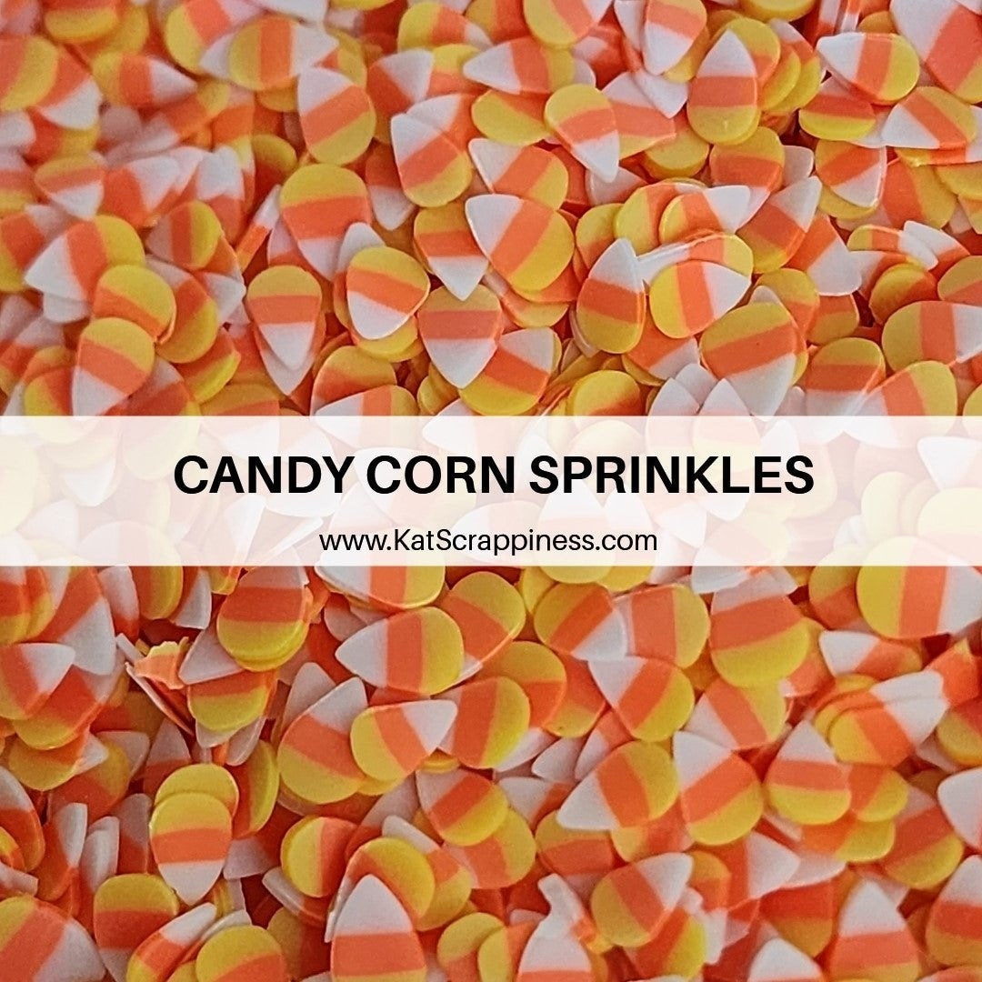 Halloween Candy Corn Sprinkle Mix - Kat Scrappiness