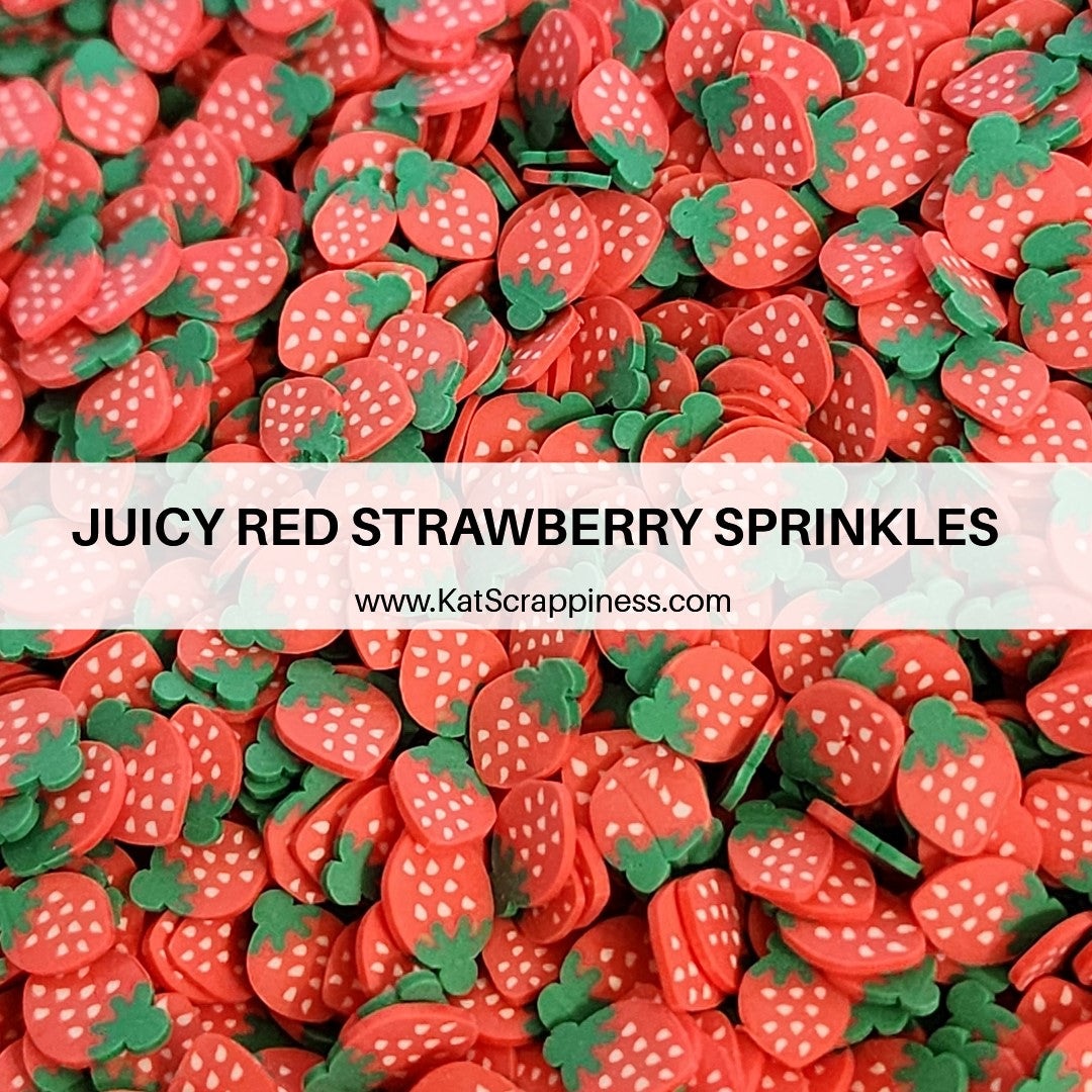 Juicy Red Strawberry Sprinkles