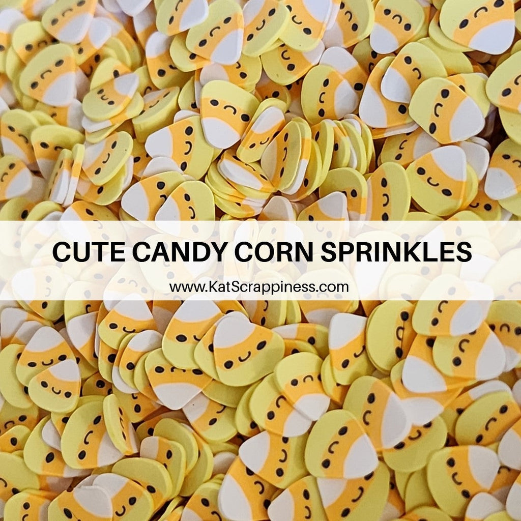Cute Candy Corn Halloween Sprinkles