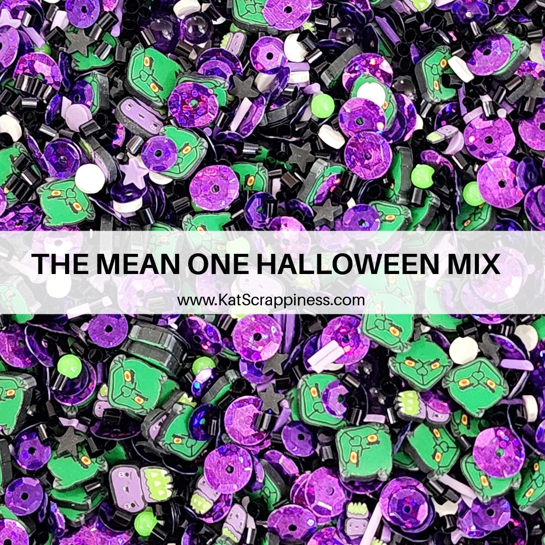 The Mean One Halloween Embellishment Mix