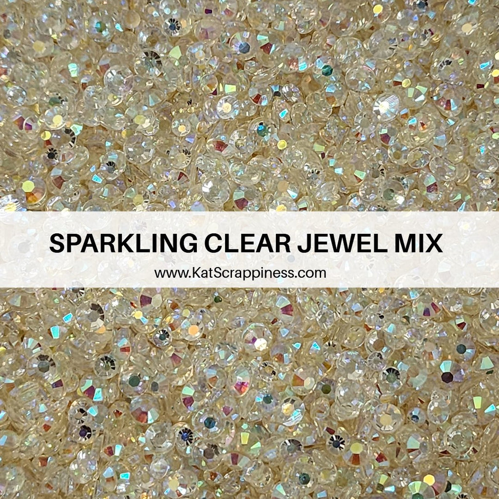 Sparkling Clear Diamond Jewel Mix