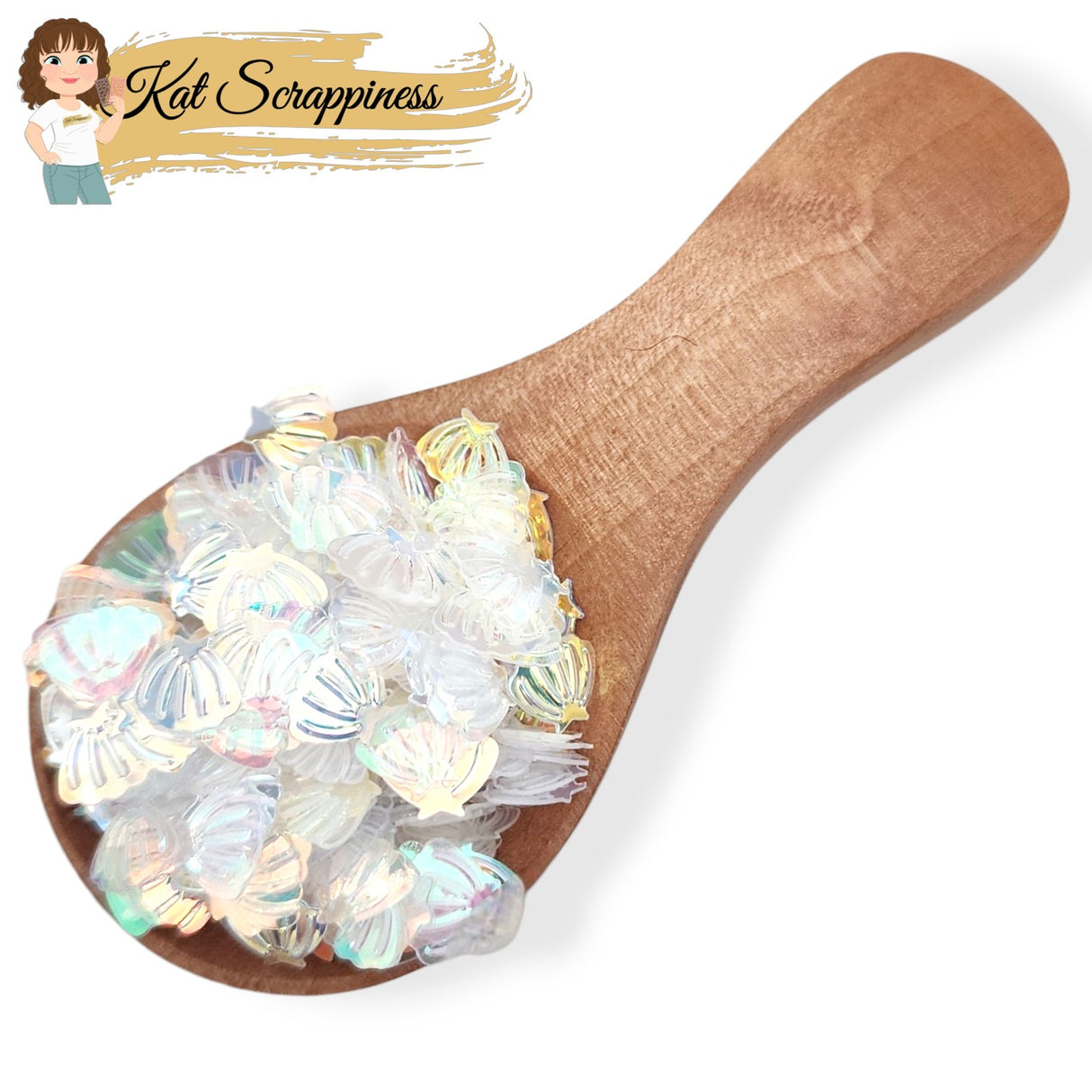 Crystal Clear Mini Seashell Sequins