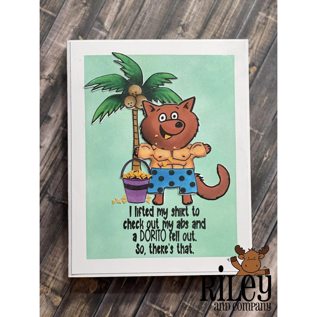 Dorito Abs Cling Stamp by Riley & Co