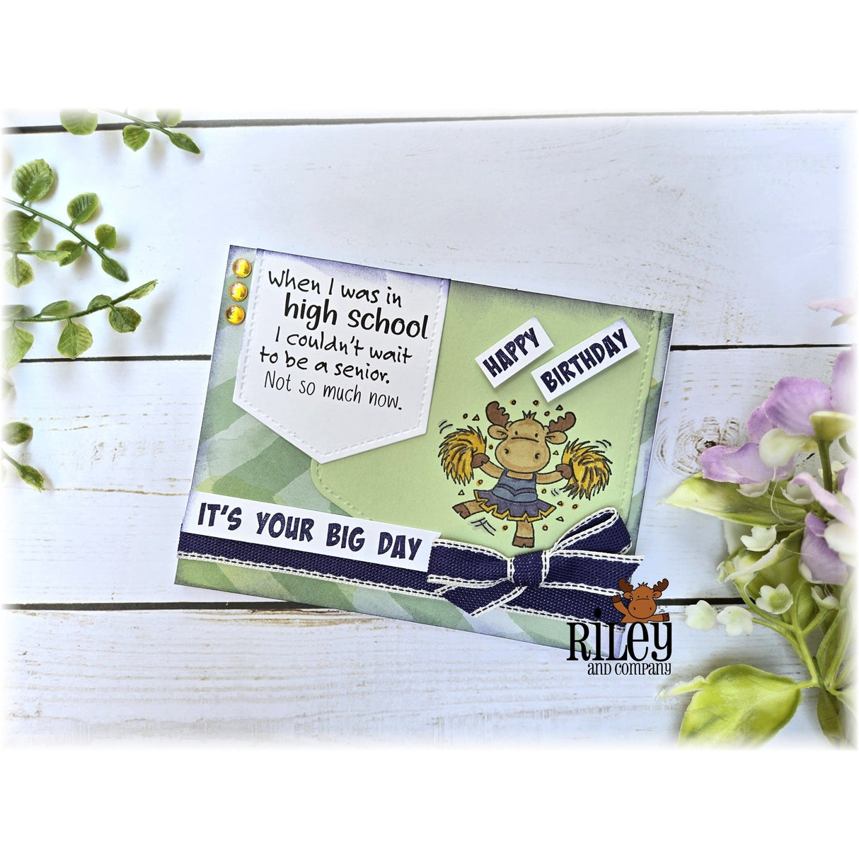 I Couldn't Wait to be a Senior Clear Stamp by Riley & Co