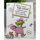 I Couldn't Wait to be a Senior Clear Stamp by Riley & Co
