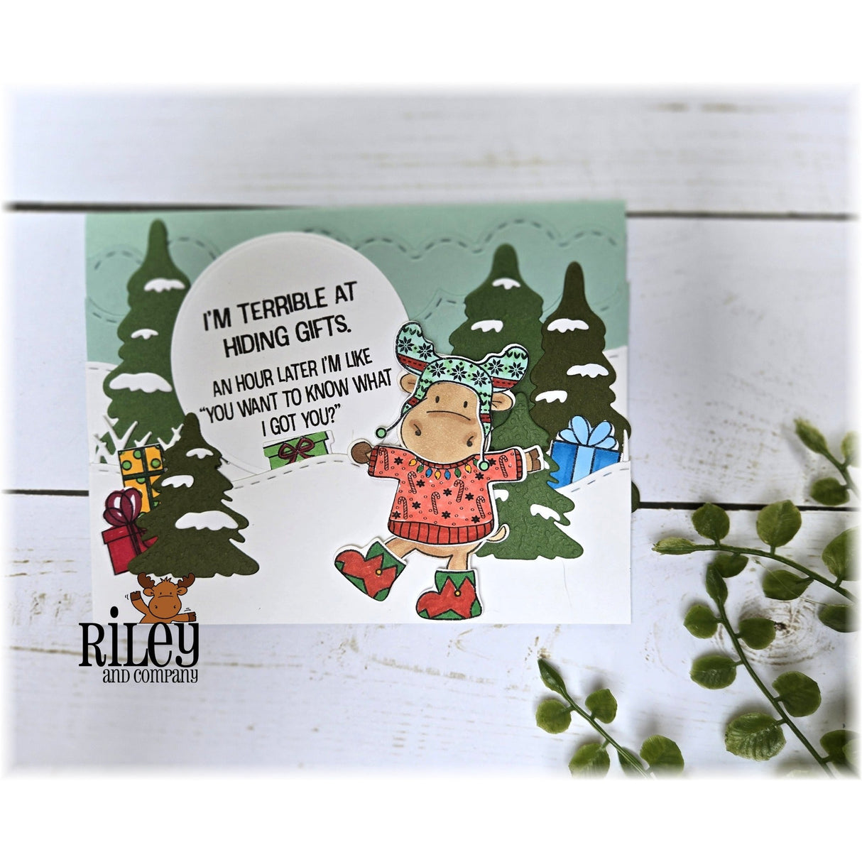 I'm Terrible at Hiding Gifts Clear Stamp by Riley & Co