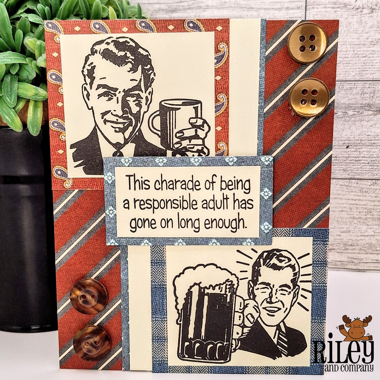 Charade Has Gone Long Enough Clear Stamp by Riley & Co