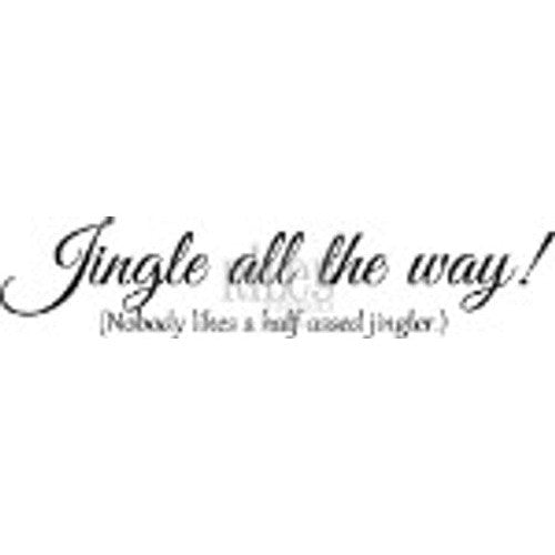 Jingle all the Way Cling Stamp by Riley & Co