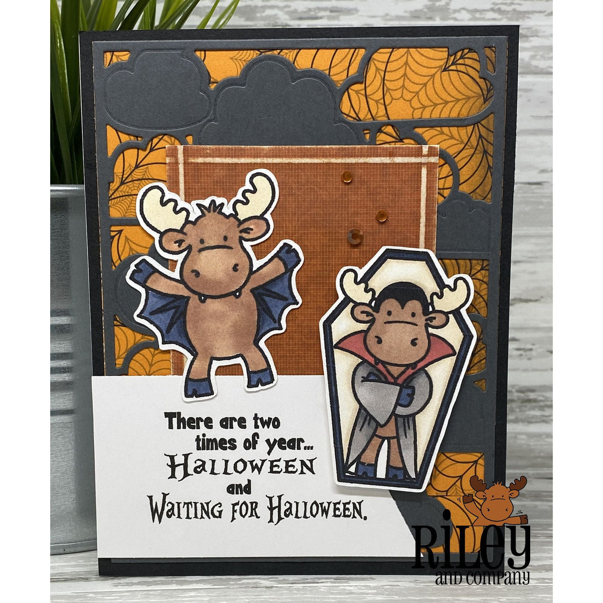 Waiting for Halloween Cling Stamp by Riley &amp; Co