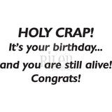 Holy Crap! Cling Stamp by Riley & Co
