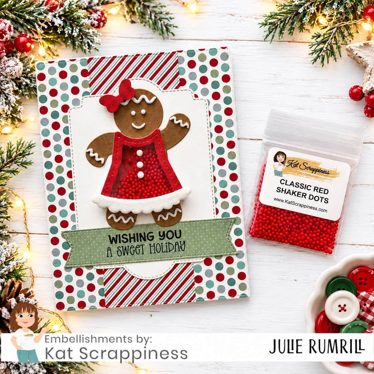 Classic Red Shaker Dots