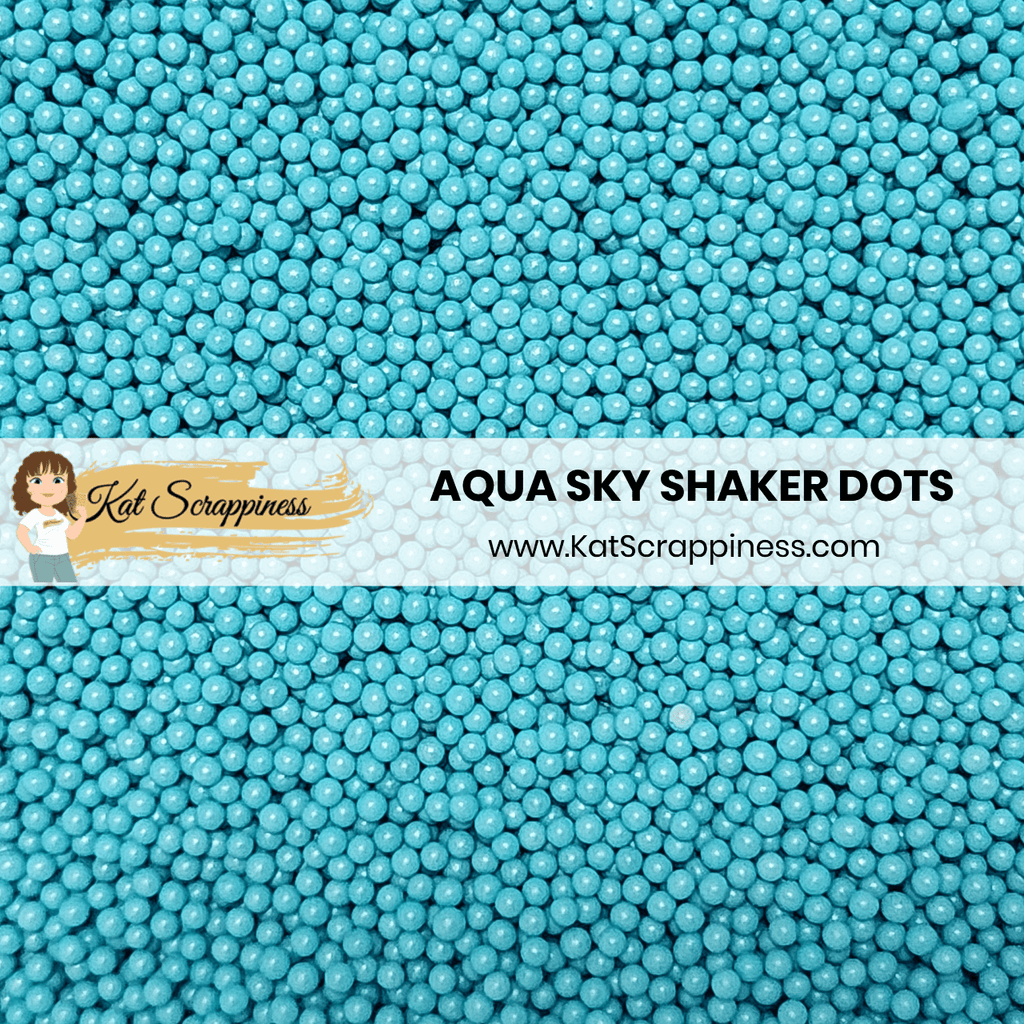 Aqua Sky Shaker Dots - New Release!