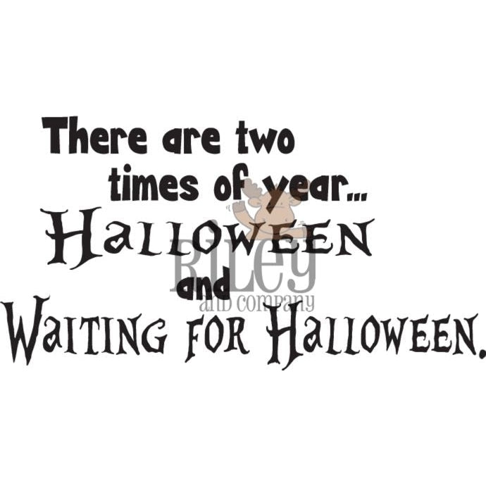 Waiting for Halloween Cling Stamp by Riley &amp; Co