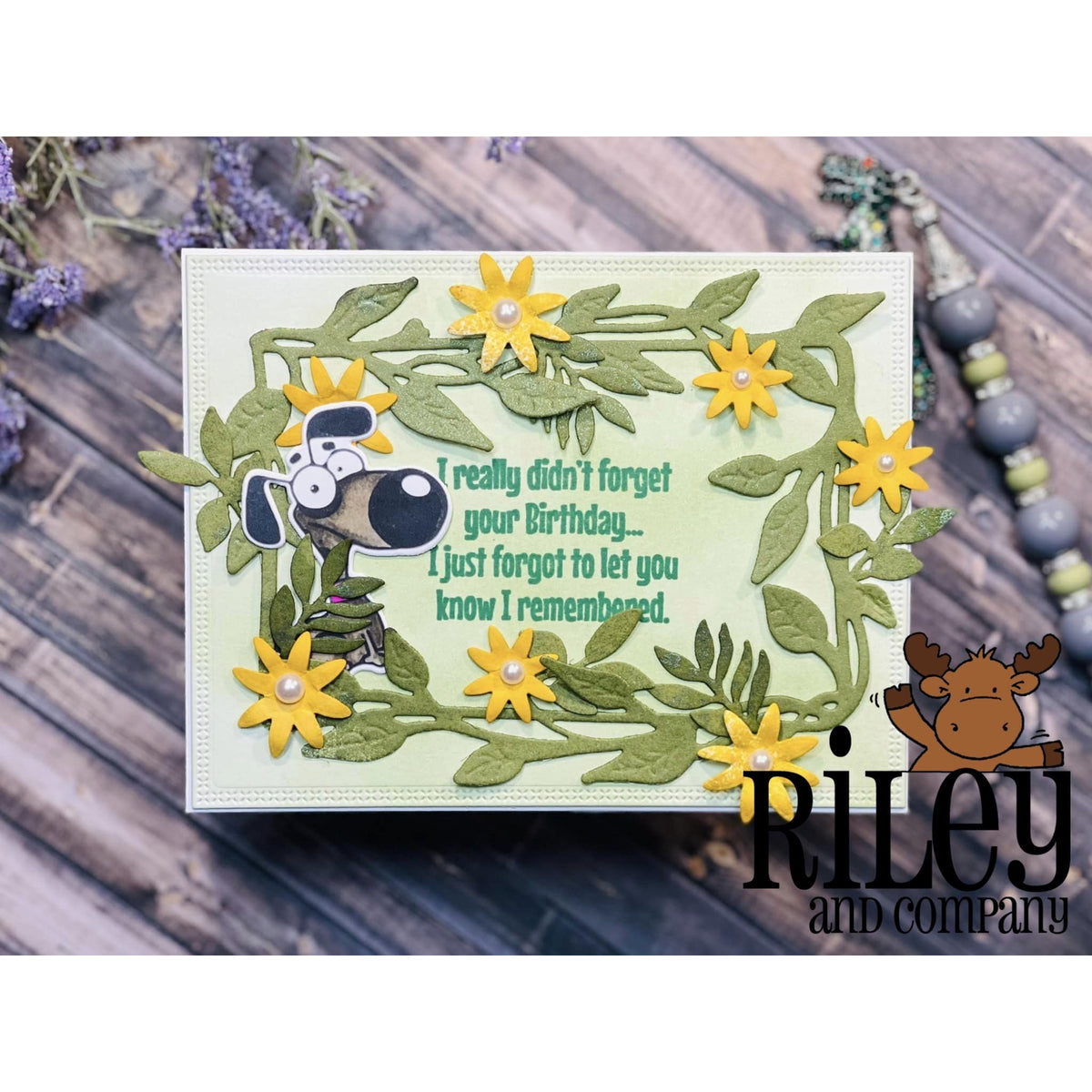 I Didn&#39;t Forget Your Birthday Cling Stamp by Riley &amp; Co