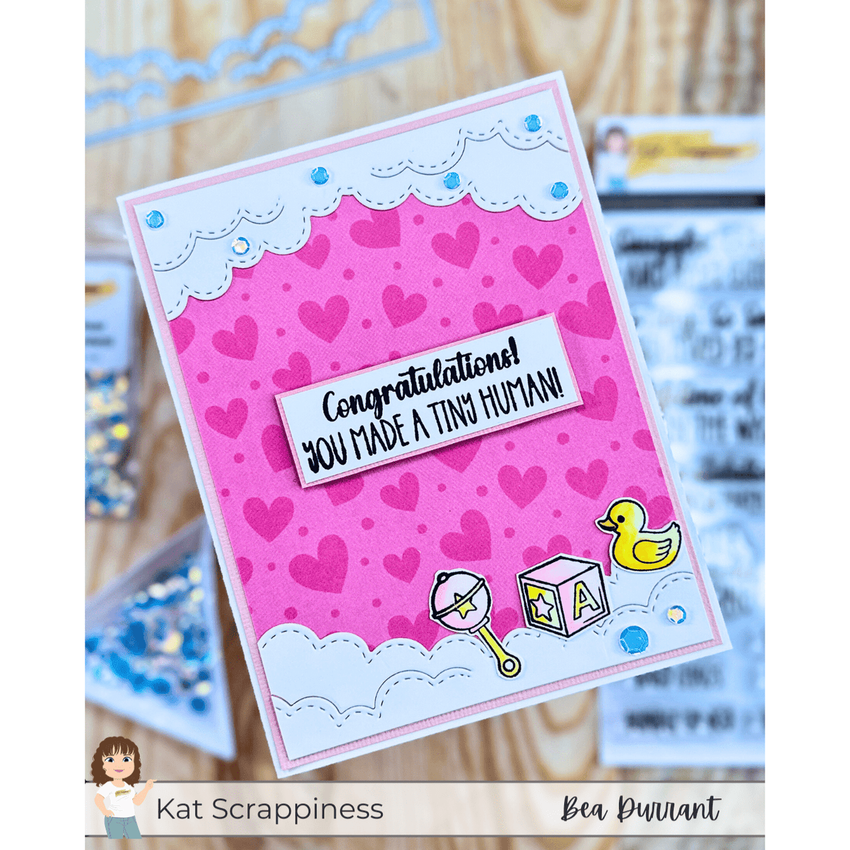 Sentiment Shoppe – Within the Fold: "Hello Sweet Baby" 6x6 Stamp Set - New Release!